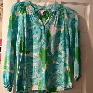 Lilly Pulitzer silk shirt - size S